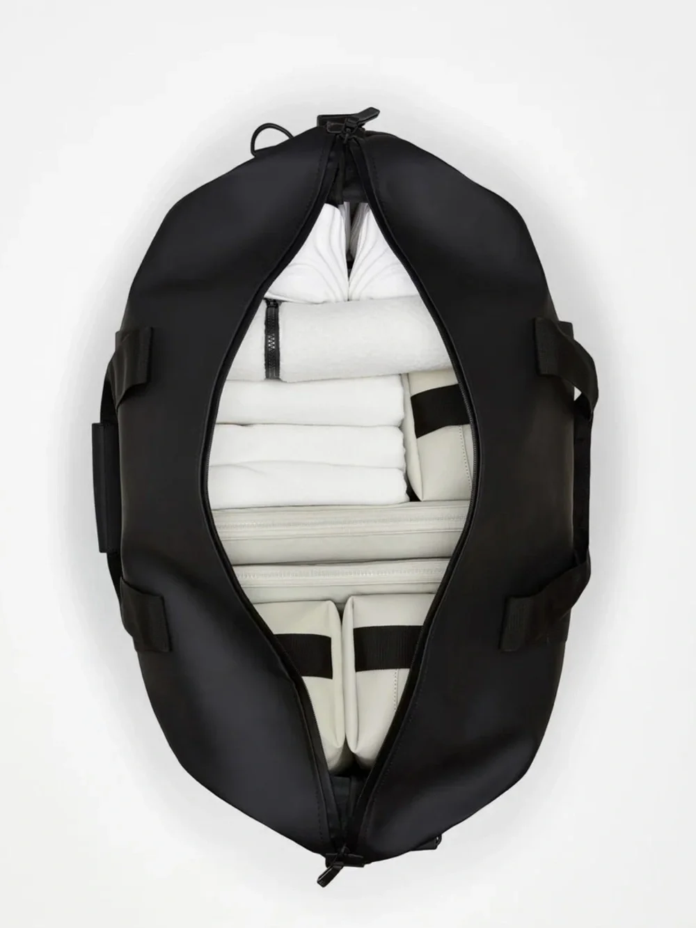 rains Black Duffel Bag